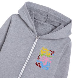Abstraction in the style of Matisse 11- multicolor Kids Zip Hoodie