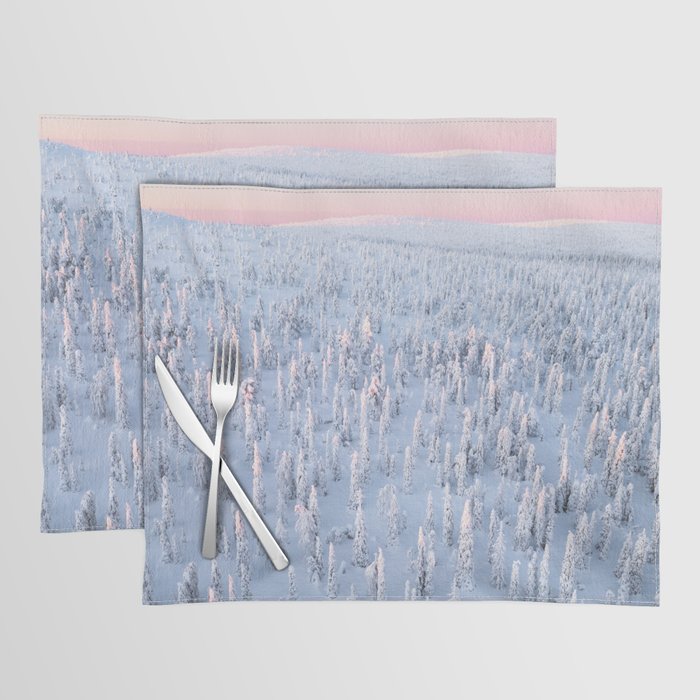 Frozen Forest | Aerial Drone Placemat