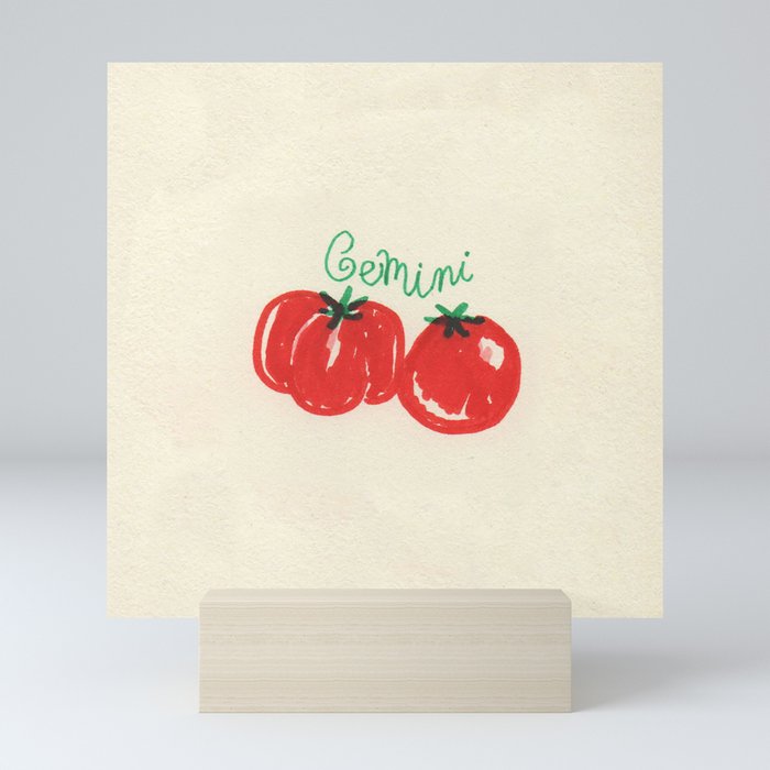 gemini tomato Mini Art Print