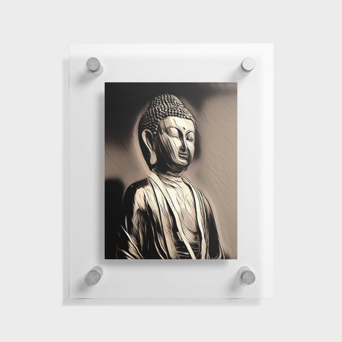 Buddha by Tears Floating Acrylic Print