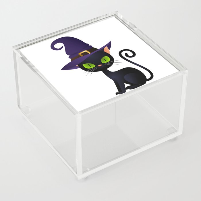 Black Cat Acrylic Box