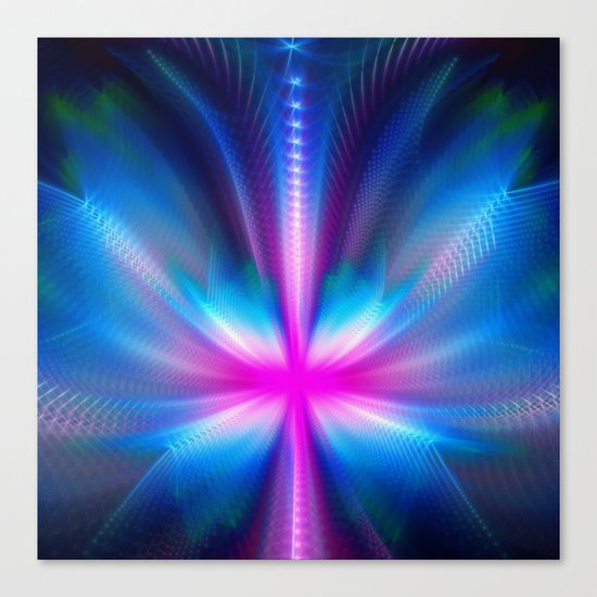 The Neon Butterfly Canvas Print