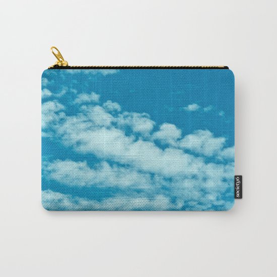 Beautiful blue sky and fluffy clouds Carry-All Pouch