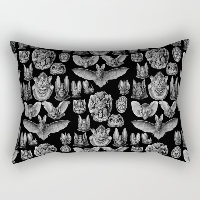1904 Haeckel Chiroptera Rectangular Pillow