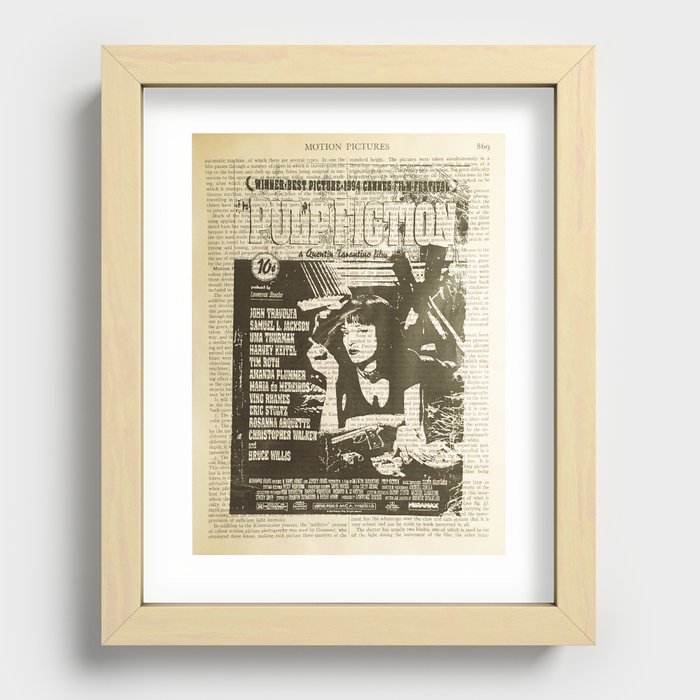 Pulp Fiction Recessed Framed Print