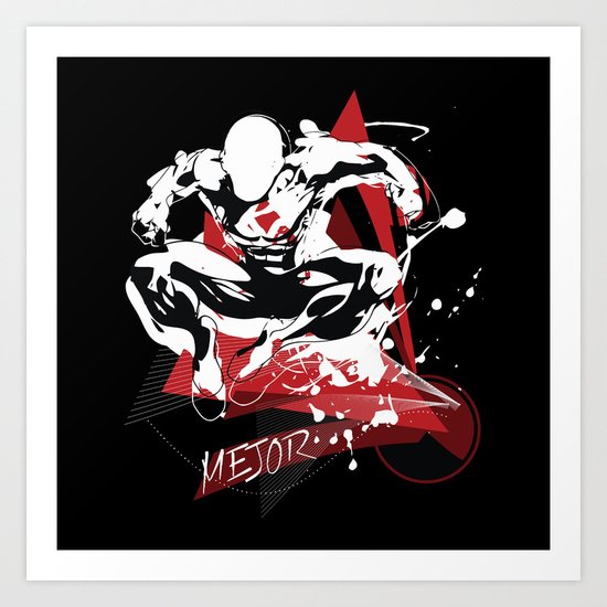 Mejor Fitness Man Art Print