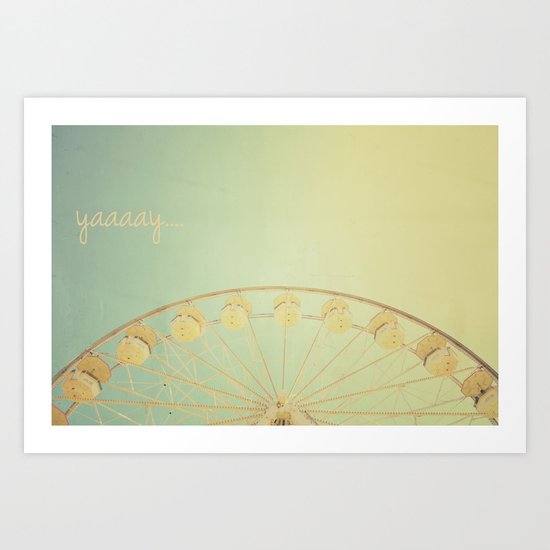 Yay it Away Art Print