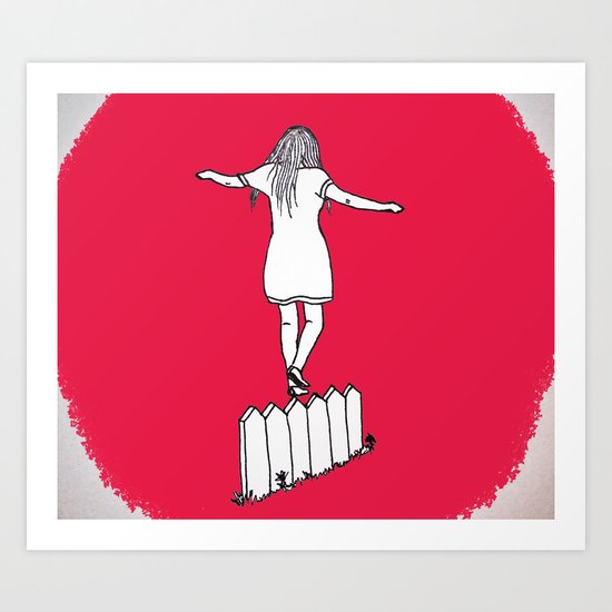 On The Fence Art Print
