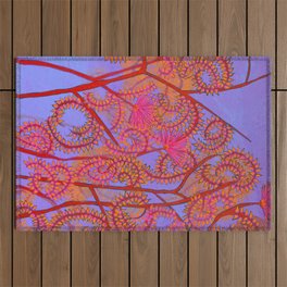 Swirling Fairy Dusters Outdoor Rug