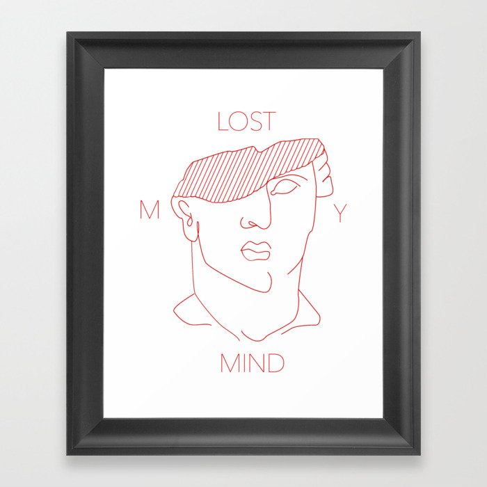 Lost my mind Framed Art Print