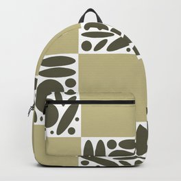 Geometric modern shapes checkerboard 1 Backpack