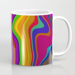 Colorful fluid vertical lines Mug
