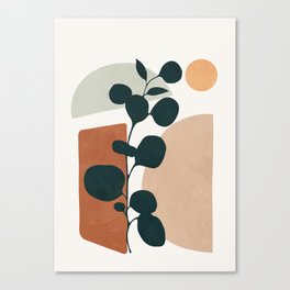 Soft Shapes V Canvas Print