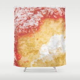 Creme Filled Coconut Cake Shower Curtain