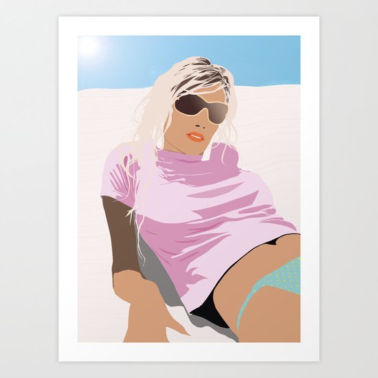 Gold Sand Art Print