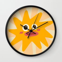 Sunny Fun Cartoon Wall Clock