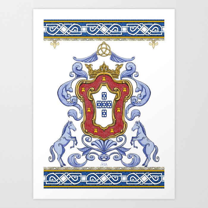 Portuguese Crest Art Print