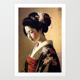 Geisha  Art Print