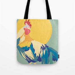 Rooster Rising Tote Bag