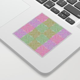 Circles pattern in pastel colours Sticker