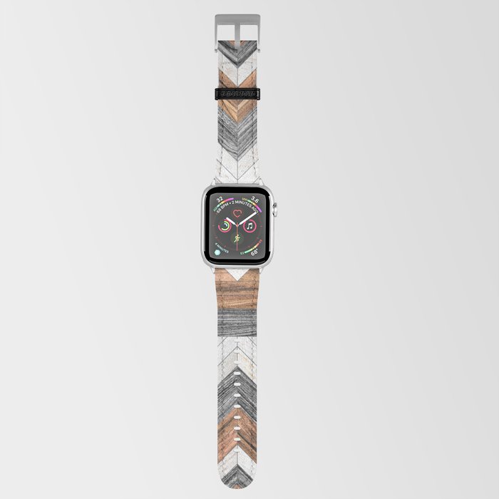 Urban Tribal Pattern No.8 - Aztec - Wood Apple Watch Band