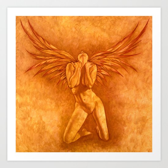 Angel Rising Art Print