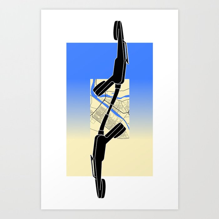 I wish that heaven had a telephone (Lance) Art Print