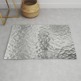 Clear Water (Black and White) Rug