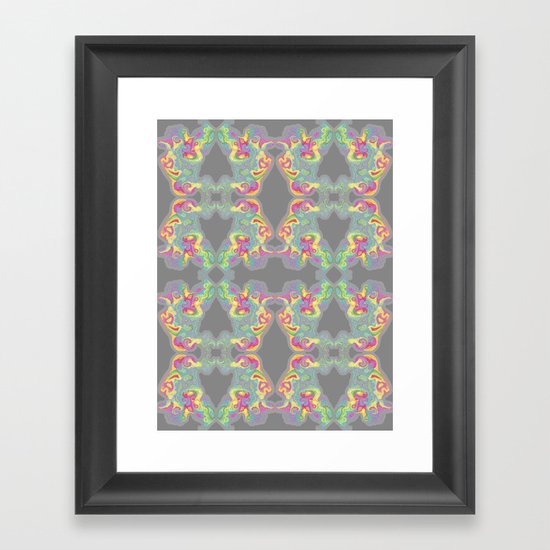 Map Framed Art Print