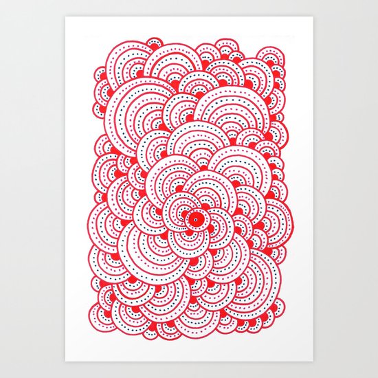 Dot Cluster 2 Art Print
