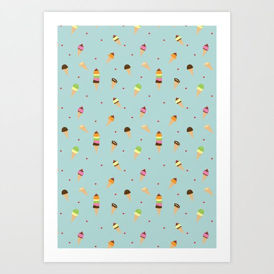 Ice cream Art Print