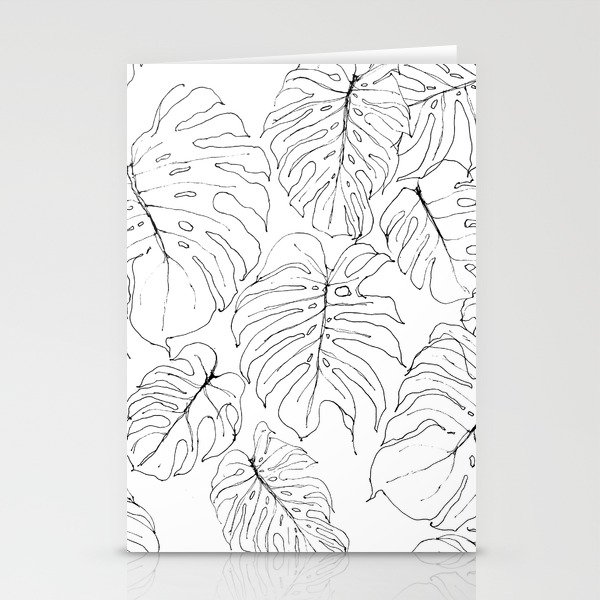 Wallpaper Monstera Deliciosa Delicious Monster Leaves Stationery Cards By HD