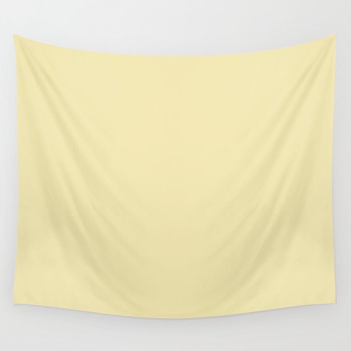 PASTEL YELLOW SOLID COLOR Wall Tapestry