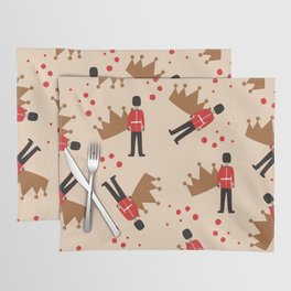 Queen's guard soldier and crown Placemat