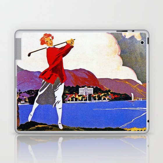 Cadenabbia Lake Como Golf And Tennis Laptop & iPad Skin