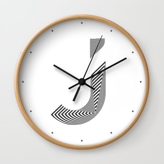 Tao "Letter J" Wall Clock