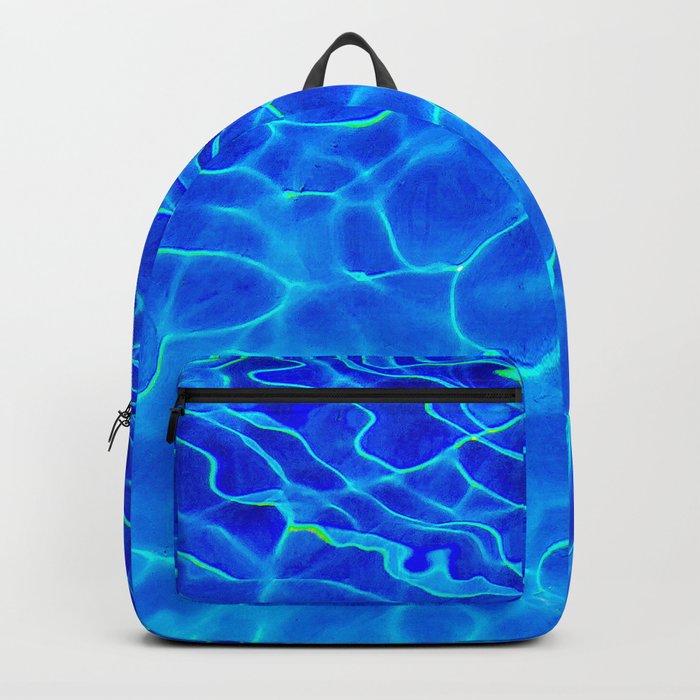 Blue Water Abstract Backpack