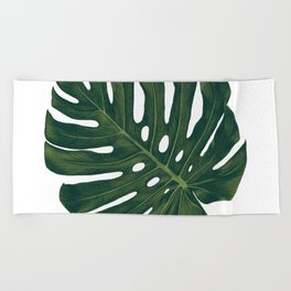 Monsterra Leaf Beach Towel