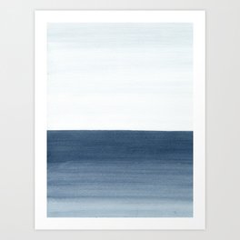 Ocean Watercolor Painting No.1 Art Print
