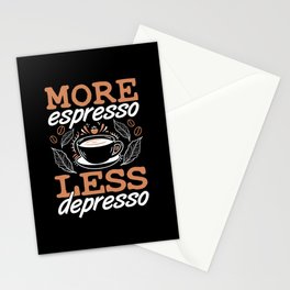 Mental Health More Espresso Less Depresso Anxie Stationery Card