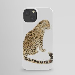 Leopard after a swim iPhone Case