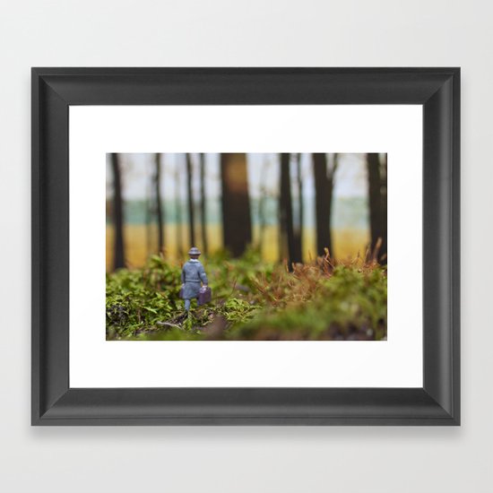 In Search of Bigfoot (Ode to Thoreau) Framed Art Print