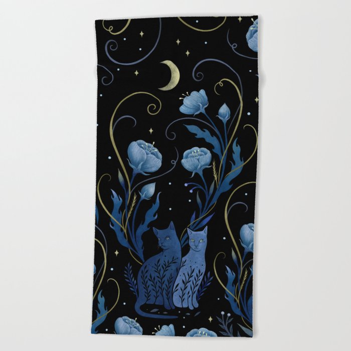 Two Cats Beach Towel