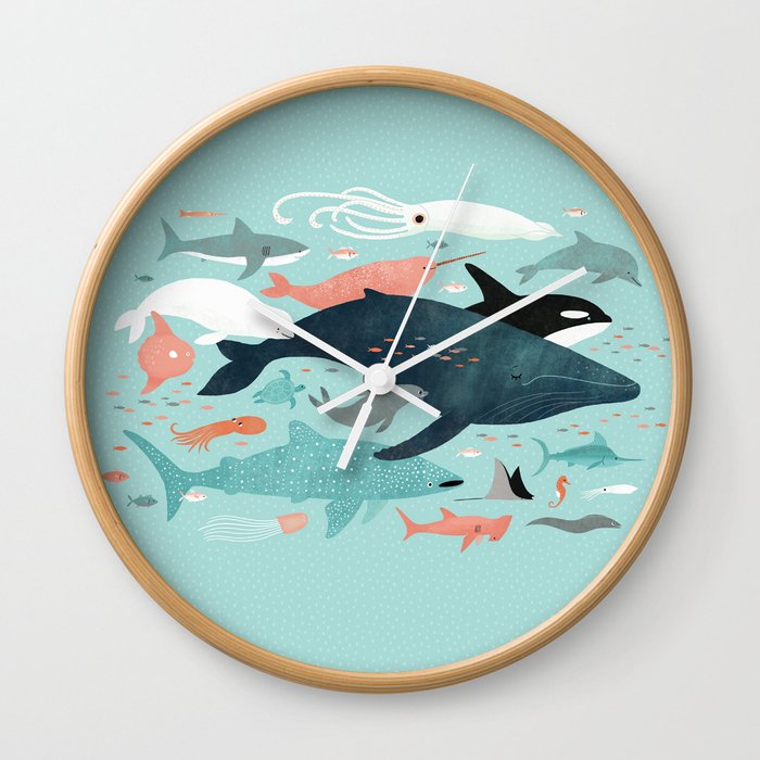 Under the Sea Menagerie Wall Clock