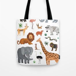 Safari Animals Tote Bag
