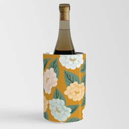 Into the meadow - mustard yellow and blue Wine Chiller
