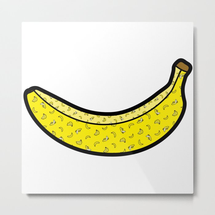 Bananas inside a banana!? Metal Print
