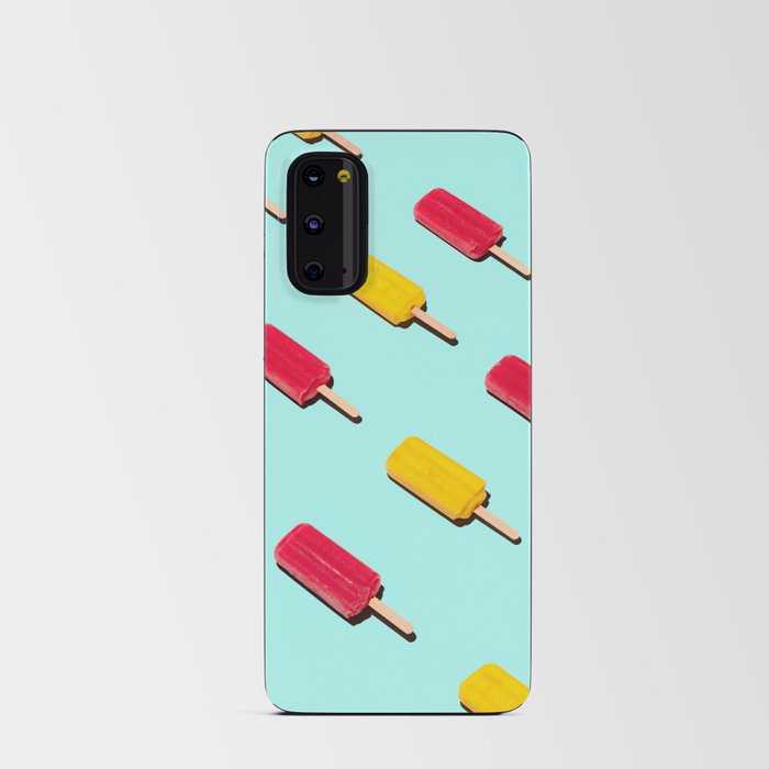 Red and Yellow Popsicles Arranged in a Pattern Android Card Case