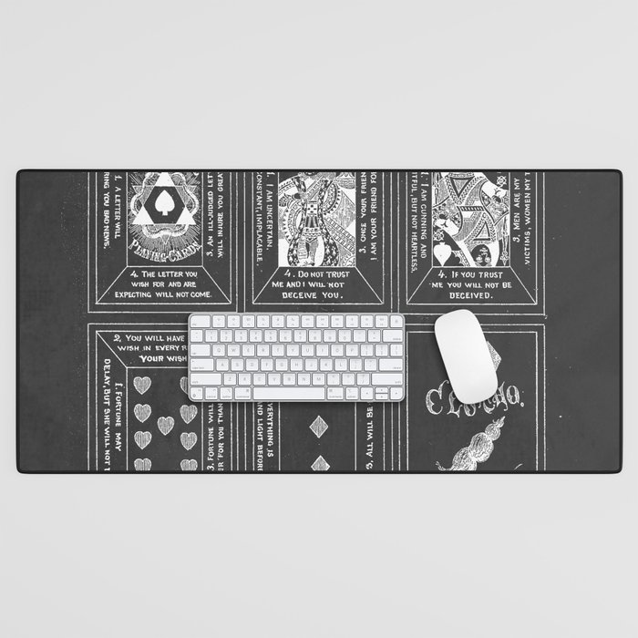 Fortune Playing Cards Patent Desk Mat