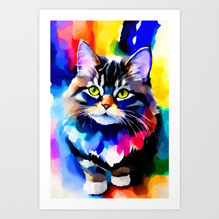 Persian Cat 3 Art Print